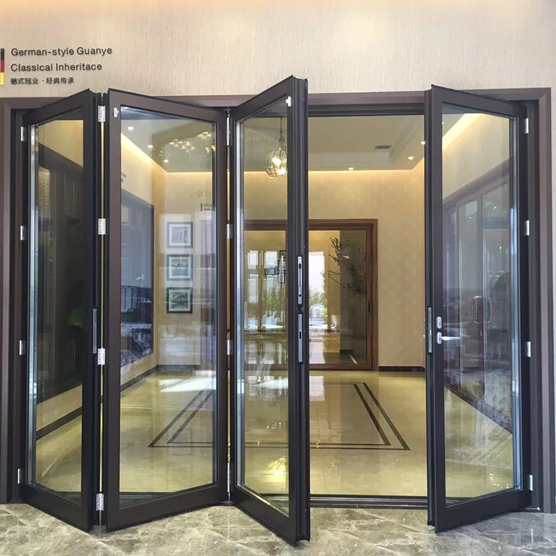 Aluminum Alloy Folding Door na May Thermal Insulation