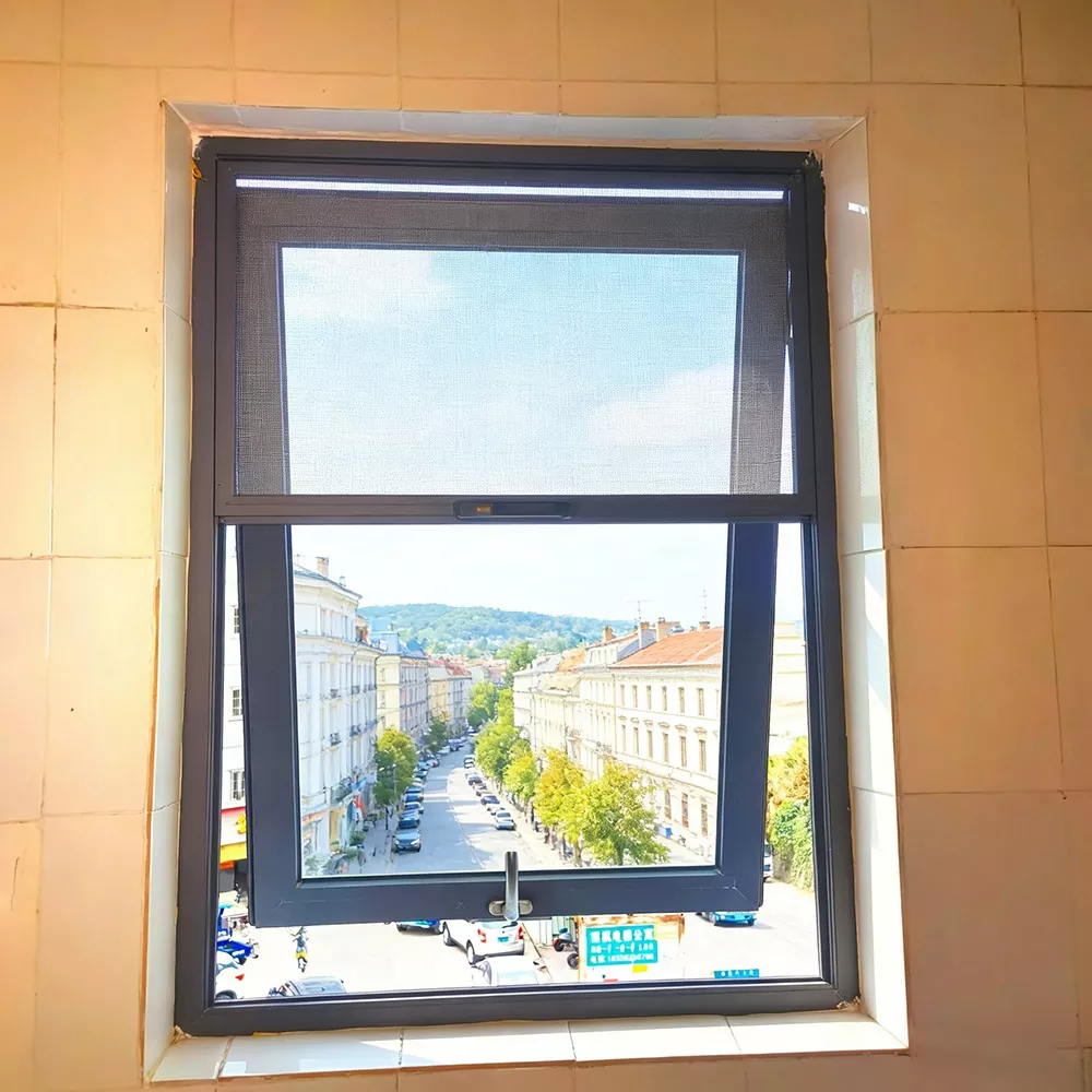 Non-Insulating Aluminum Alloy Window na May Screen At Upper Suspension